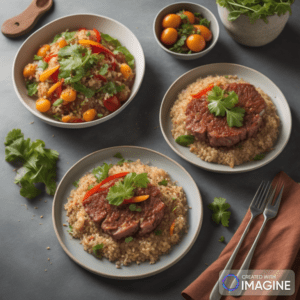 carne com quinoa